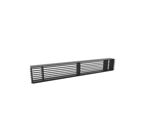RAIL B650H100mm m/kassett sort - 460cm2