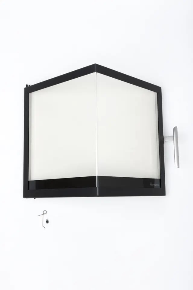 Nordpeis N-36A dør sort med glass (passer N36V)