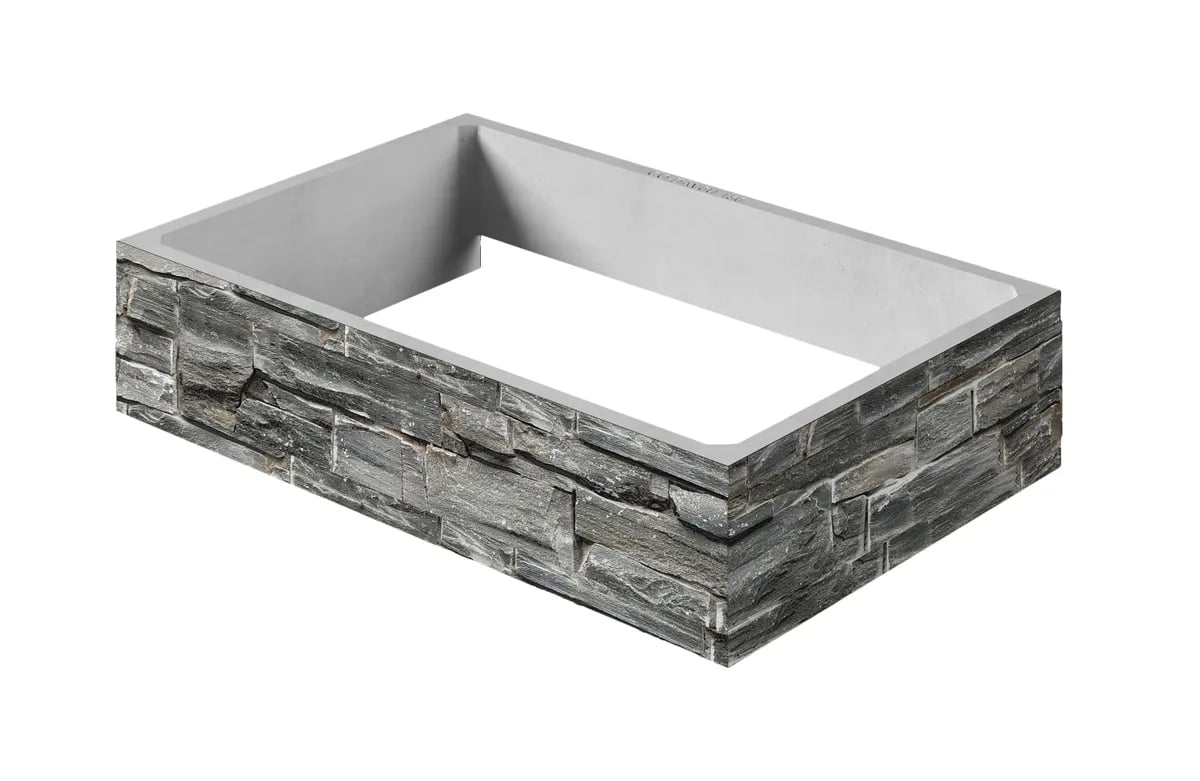 Nordpeis Davos Stone A/U ekstra toppelement 3 sider - bilde 1