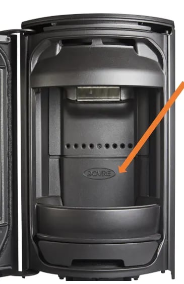 Dovre Brennplate bak Sort