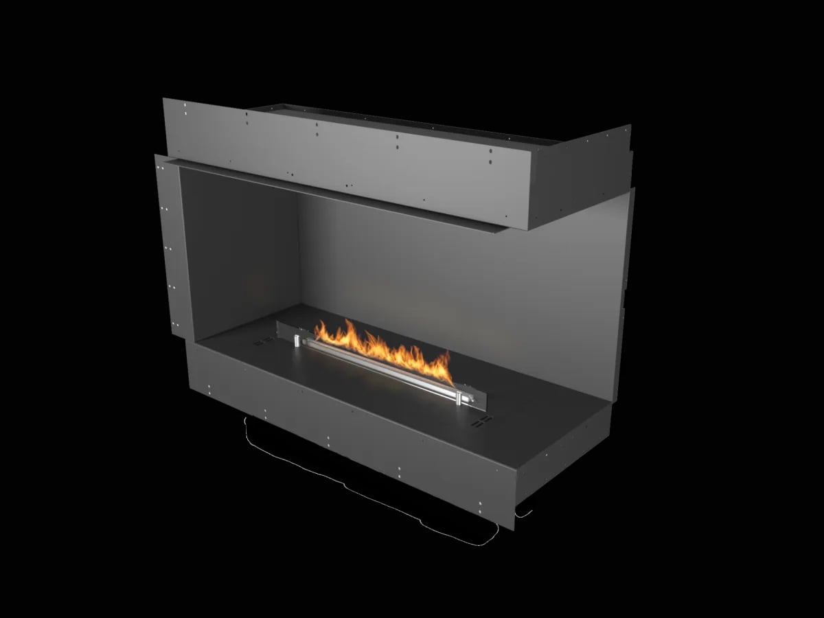 Høyre Hjørne Peis 1000mm / Prime Fire 2.0