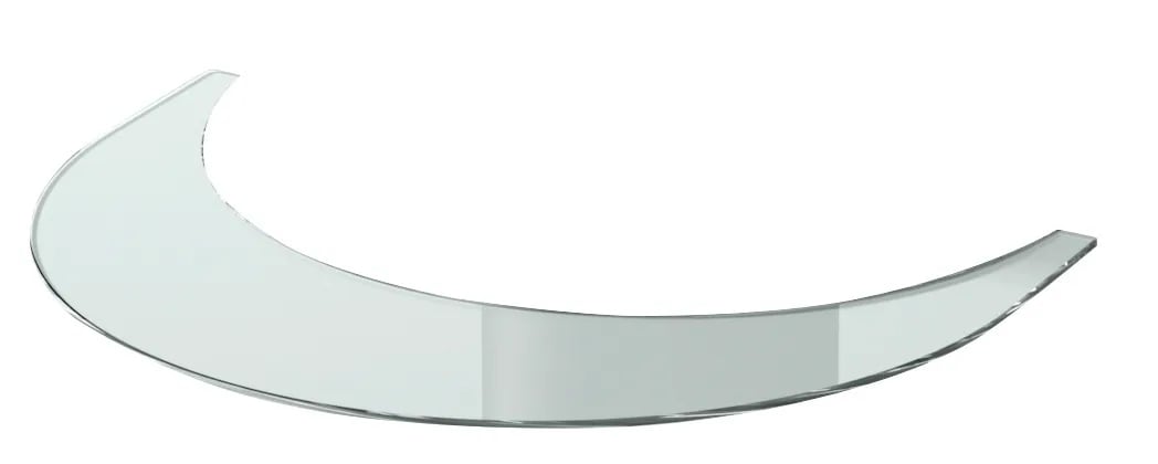 Nordpeis Me Pedestal gulvplate i klart glass - bilde 1
