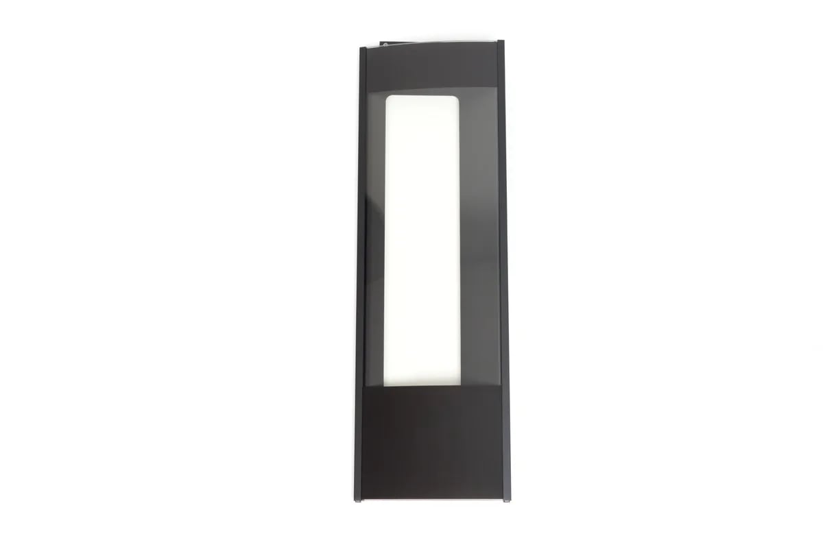 Duo outer top right sideglass incl screws and gasket