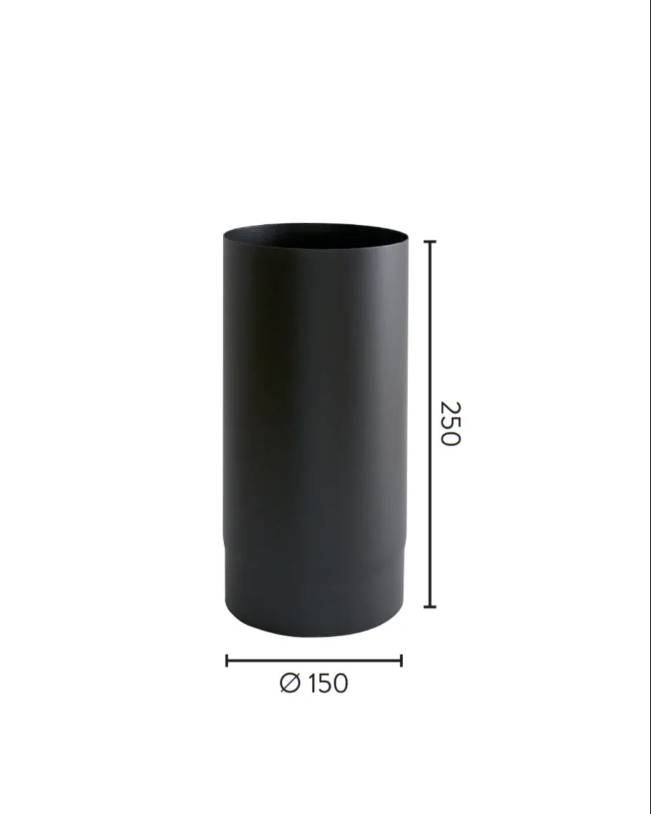 Ø150x250 RETT RØR 2,0mm BP - bilde 1