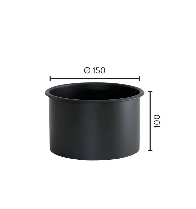 Ø150mm Mur / foringsstuss MBE