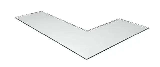 Nordpeis Odense Exclusive vedhylle gulvplate i klart glass