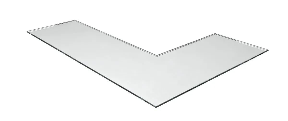 Nordpeis Odense Exclusive vedhylle gulvplate i klart glass