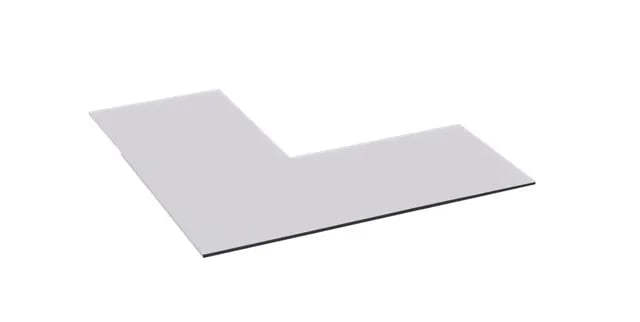 Nordpeis Quadro 2/3 + Colorado gulvplate i klart glass