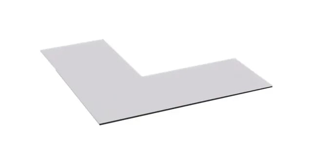 Nordpeis Quadro 1 gulvplate i klart glass