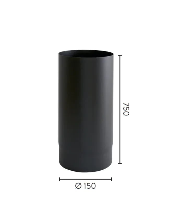 Ø150x750 RETT RØR 2,0mm BP - bilde 1