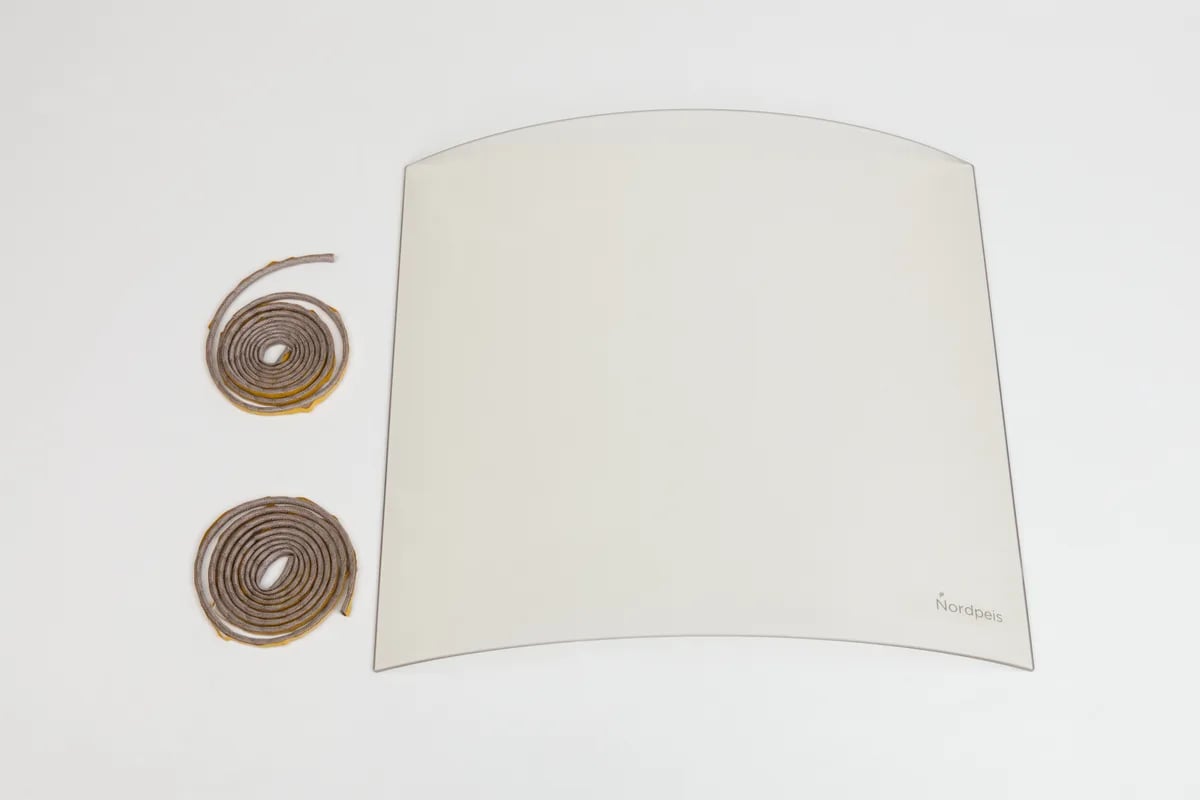 N-24 glass for door incl gasket