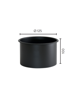 Ø125/130mm Mur / foringsstuss MBE