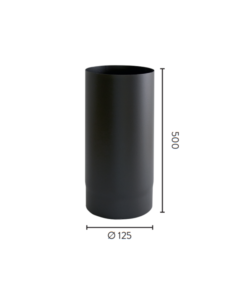 Ø125x500 rett 1,1mm MBE