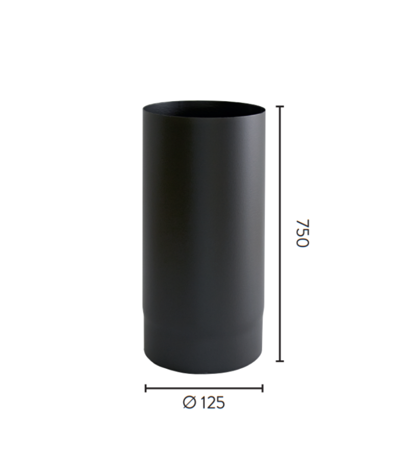 Ø125x750 rett 1,1mm MBE