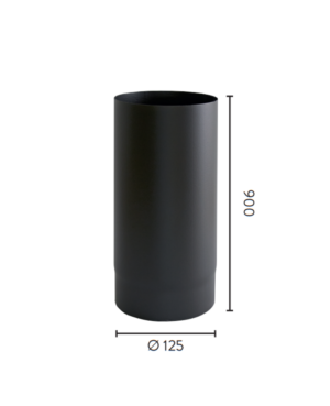 Ø125x900 rett 1,1mm MBE