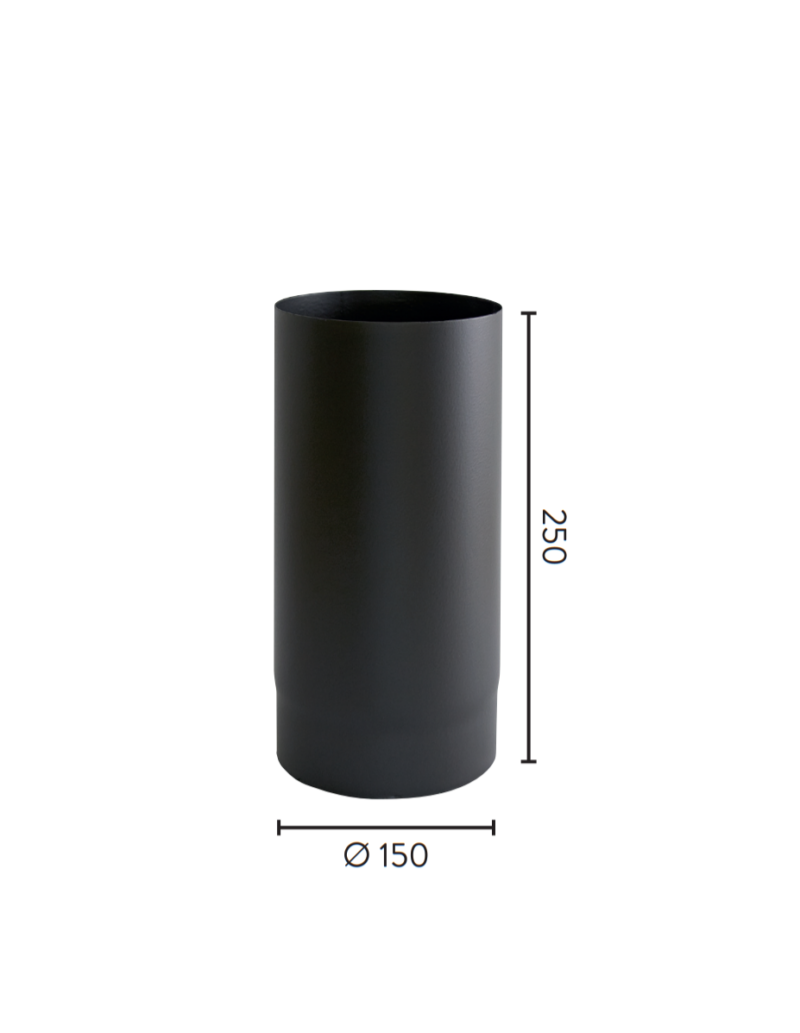 Ø150x250 rett 1,1mm MBE