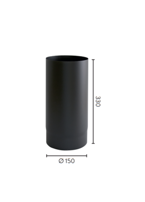 Ø150x330 rett 1,1mm MBE