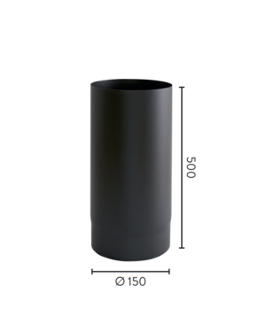 Ø150x500 rett 1,1mm MBE