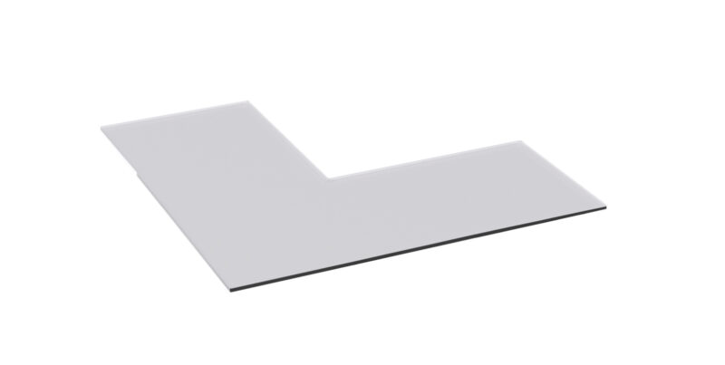 Nordpeis Quadro 2/3 + Colorado gulvplate i klart glass