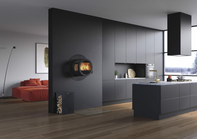 Nordpeis Me Wall med sideglass uten brannmursplate - Bilde 5