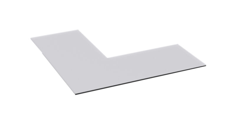 Nordpeis Quadro 1 gulvplate i klart glass