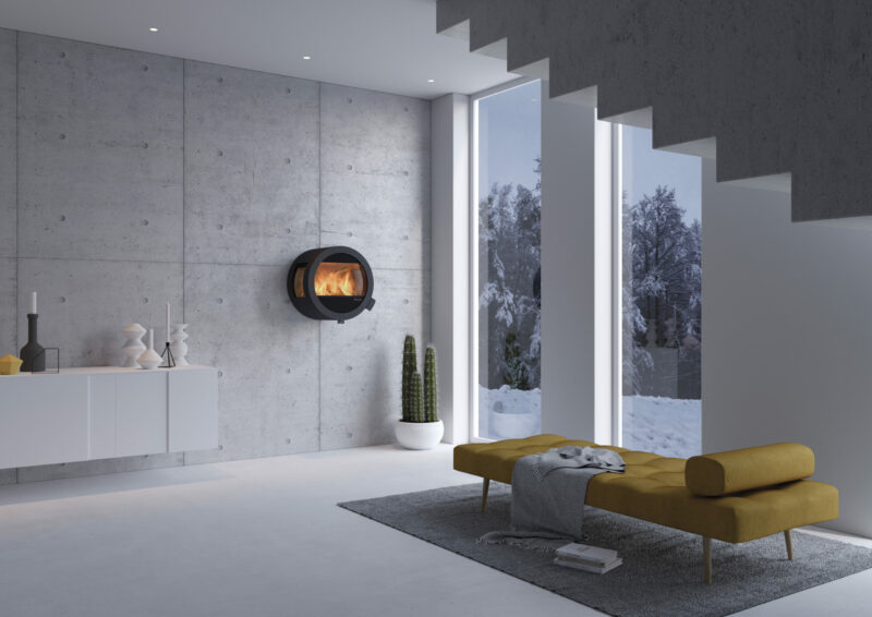 Nordpeis Me Wall med sideglass uten brannmursplate - Bilde 4