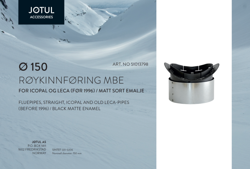 Ø150 Røkinnføring til Icopal /Leca pipe - Bilde 2