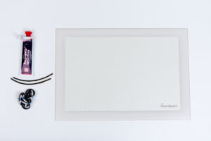 Nordpeis N-20A, F, T, U exclusive krom dørglass sett inkl pakning