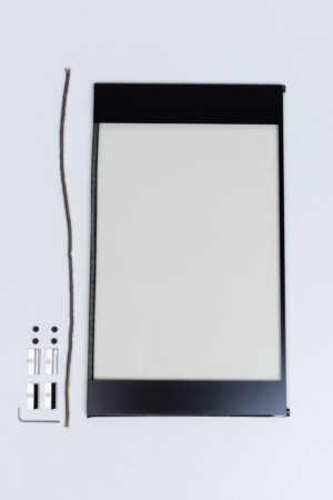 Nordpeis Quadro/S-31A Basic glass venstre side u/logo (inkl pakn og glassholdere)