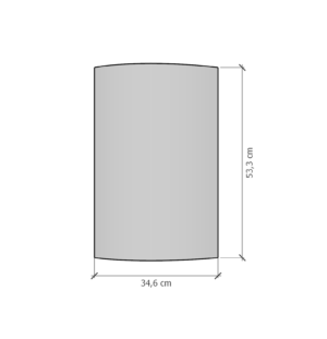 Glass Jøtul F360 og F370- Frontglasset