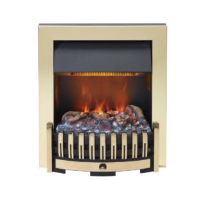 Dimplex Danville Messing Opti-Myst, Halogen, 2-stegs 1000/2000W, frittstående