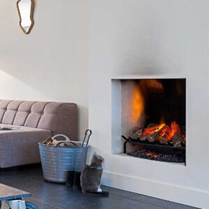 Dimplex Silverton Opti-Myst, peisinnsats, vedkubbesett m/LED