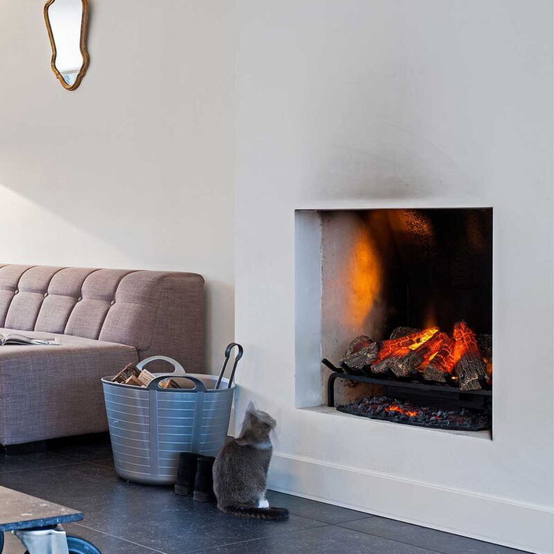 Dimplex Silverton Opti-Myst, peisinnsats, vedkubbesett m/LED