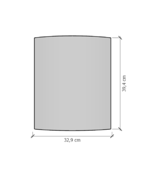 Glass til Jøtul F 130 serien Frontglasset