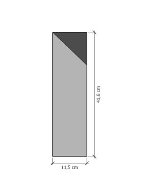 Glass til Jøtul F 160 / 260 serien- Sideglass Høyre, med trykk