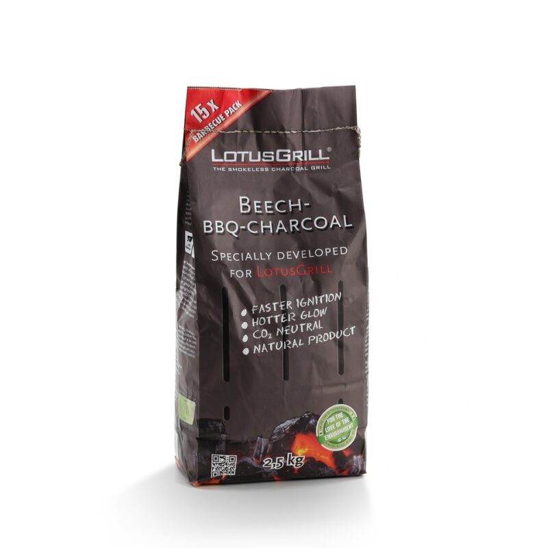 LotusGrill - Grillkull, Natural  Beechwood Charcoal 2,5 kg in bag