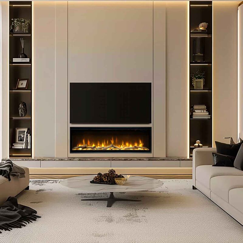 Dimplex Ignite Evolve 50" Optiflame, LED, 1000/2000W, for innbygging - Bilde 7