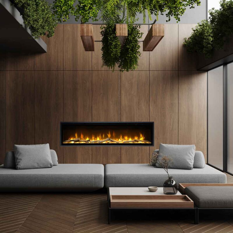 Dimplex Ignite Evolve 60" Optiflame, LED, 1000/2000W, for innbygging - Bilde 7