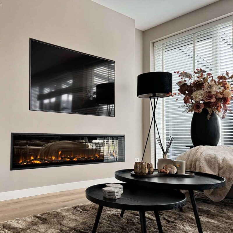 Dimplex Ignite Evolve 74" Optiflame, LED, 1000/2000W, for innbygging - Bilde 7