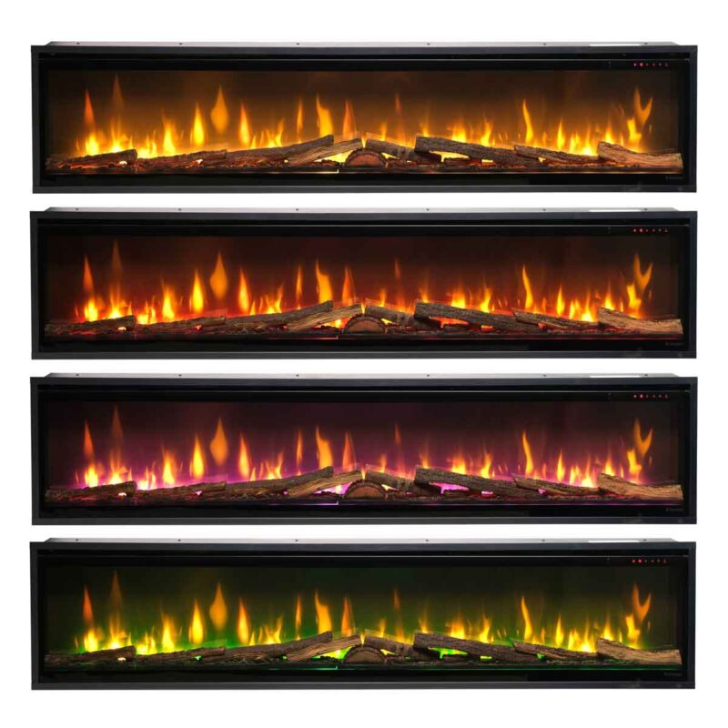 Dimplex Ignite Evolve 100" Optiflame, LED, 1000/2000W, for innbygging - Bilde 4